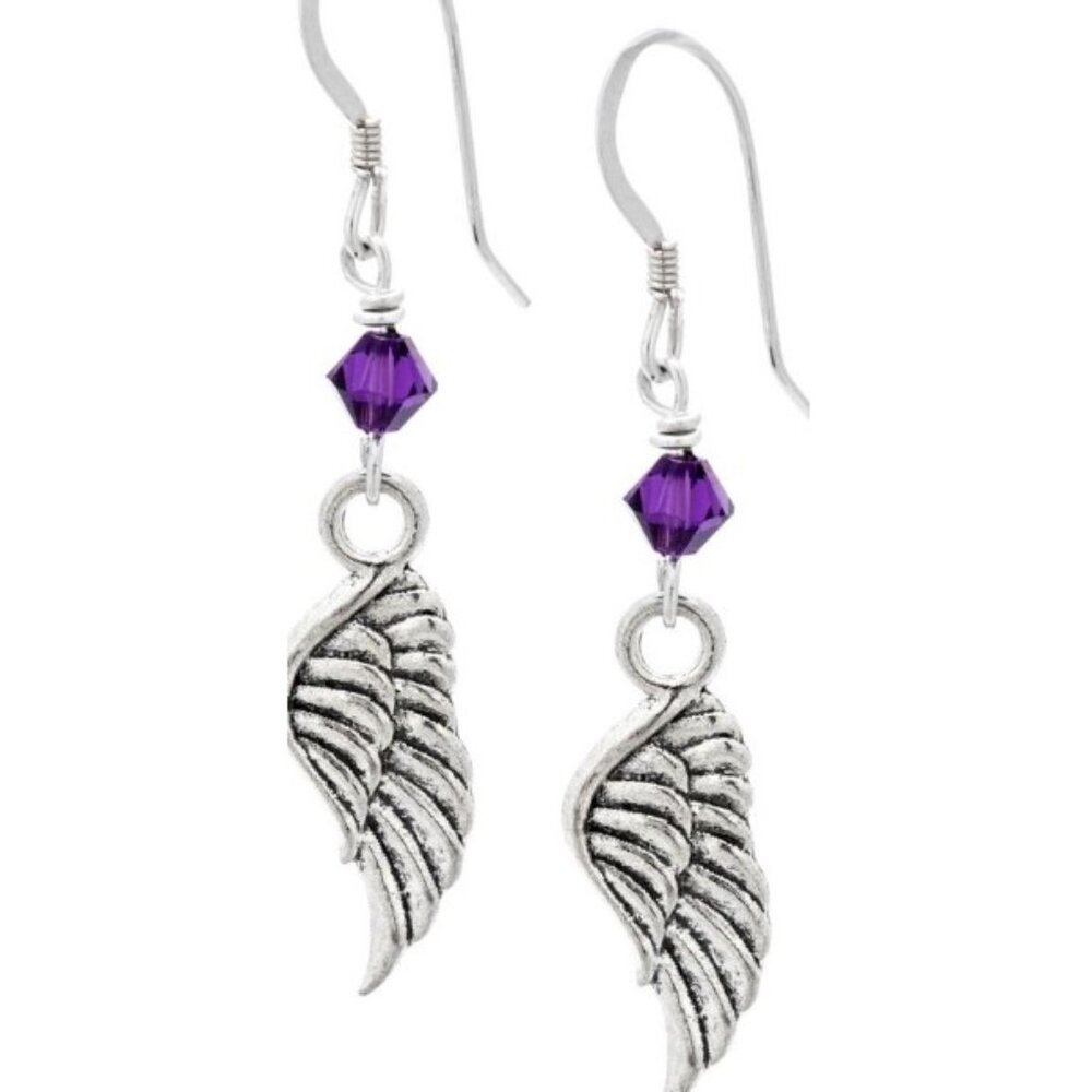 REMEMBERING MY ANGEL, forever in my heart. Hook earrings